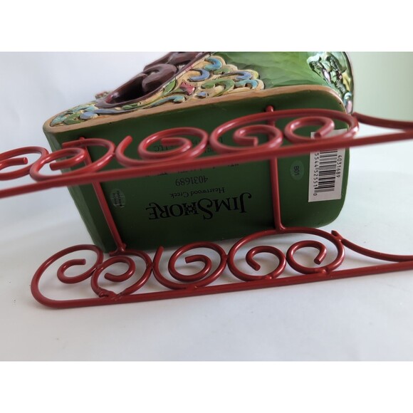 jim shore  Christmas “Jingle All The Way” Sleigh & Wreath Ornament - Picture 5 of 5
